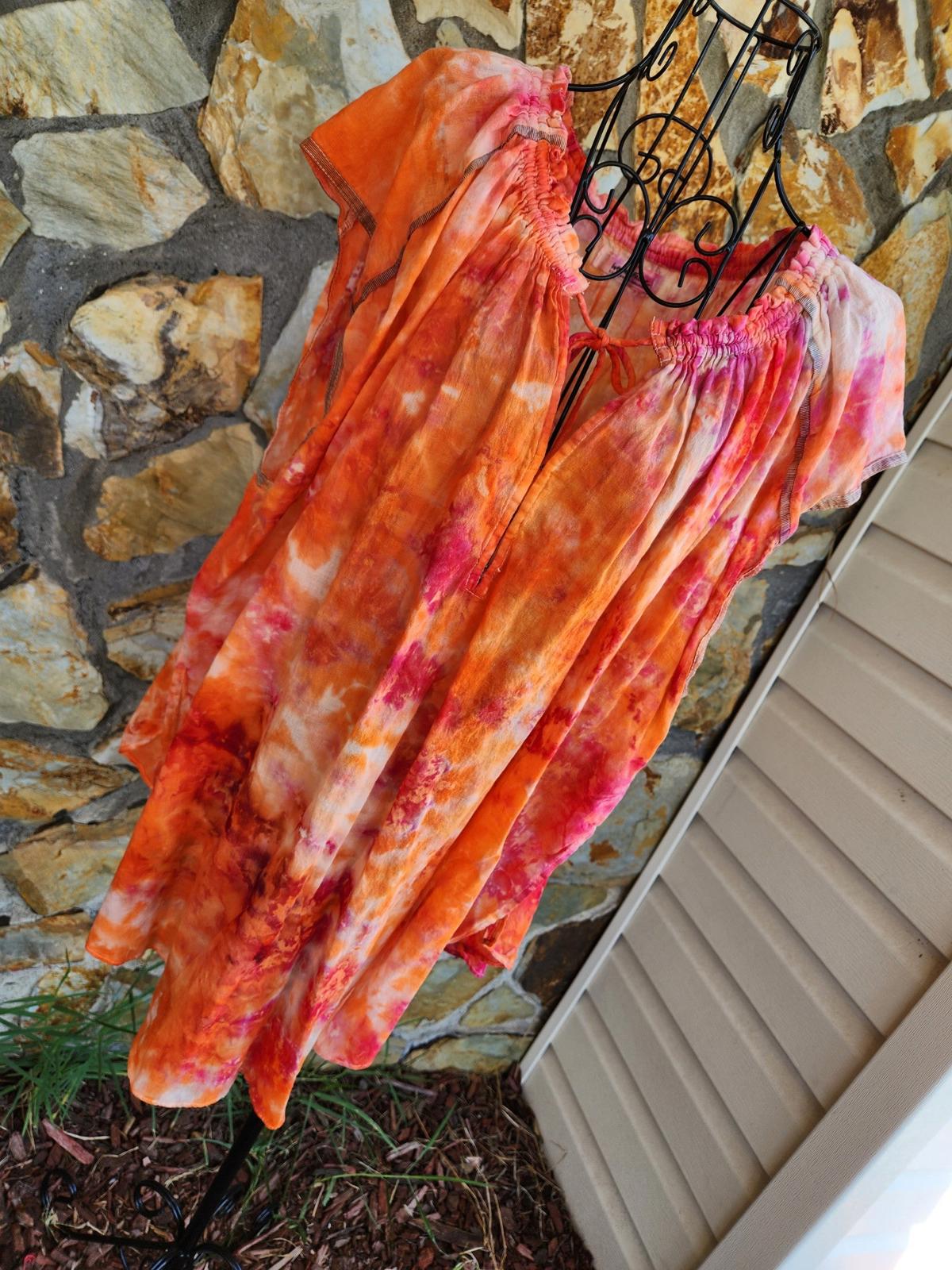 Free People we the free custom dyed oversized blouse