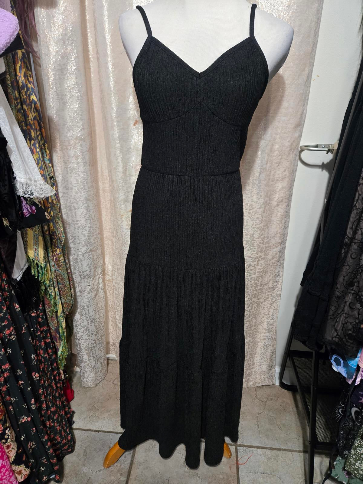 Long black maxi dress