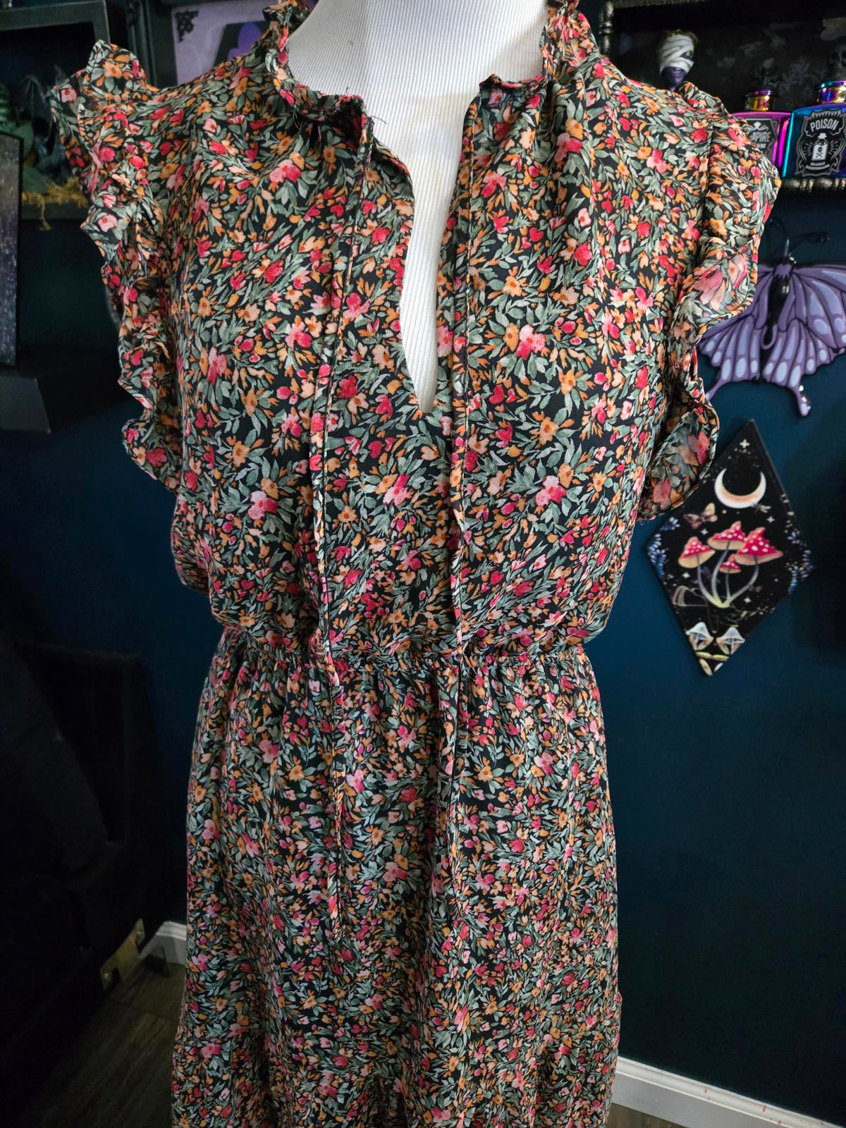 BB Dakota fall floral maxi dress