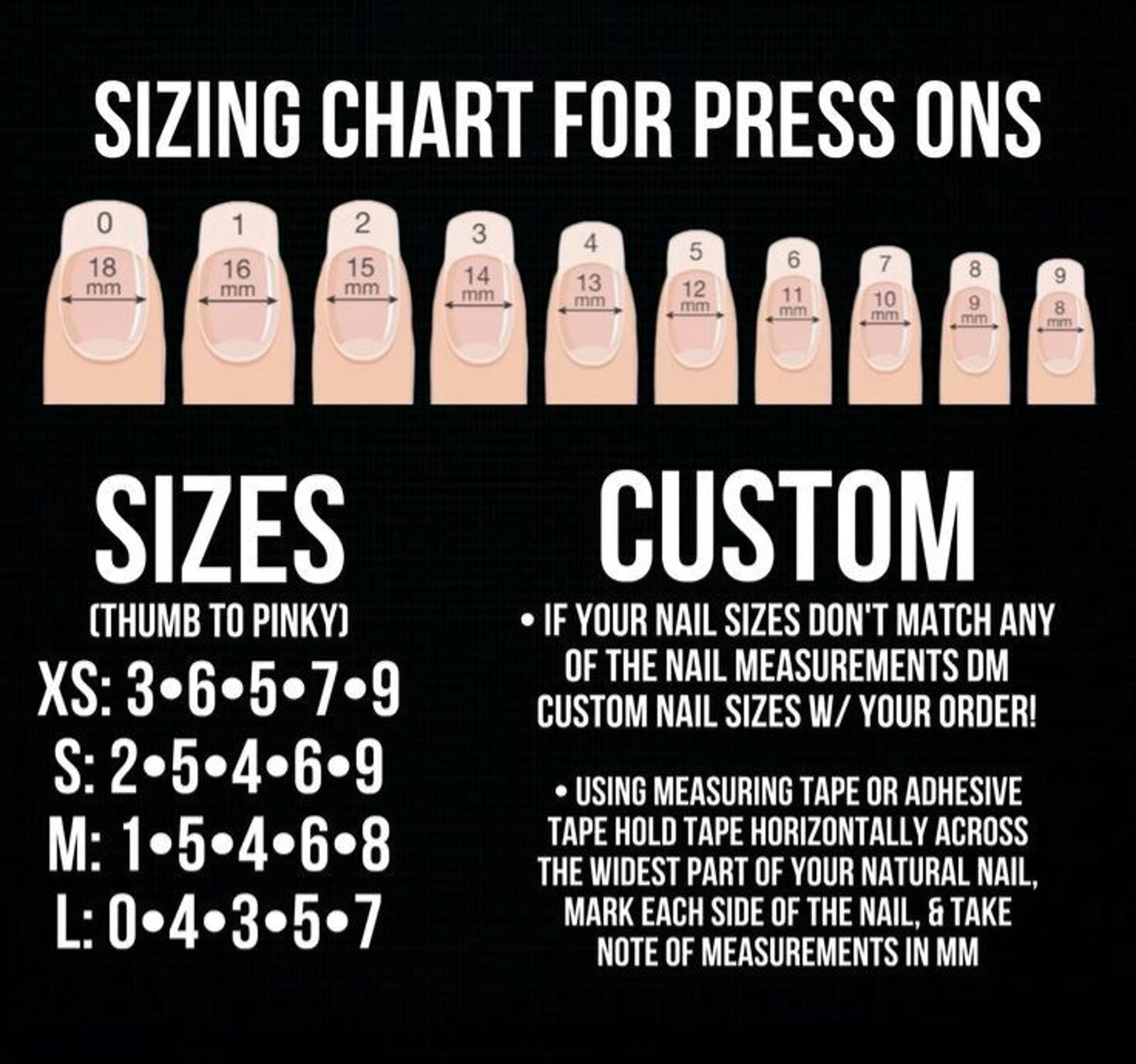 y2K nails custom made