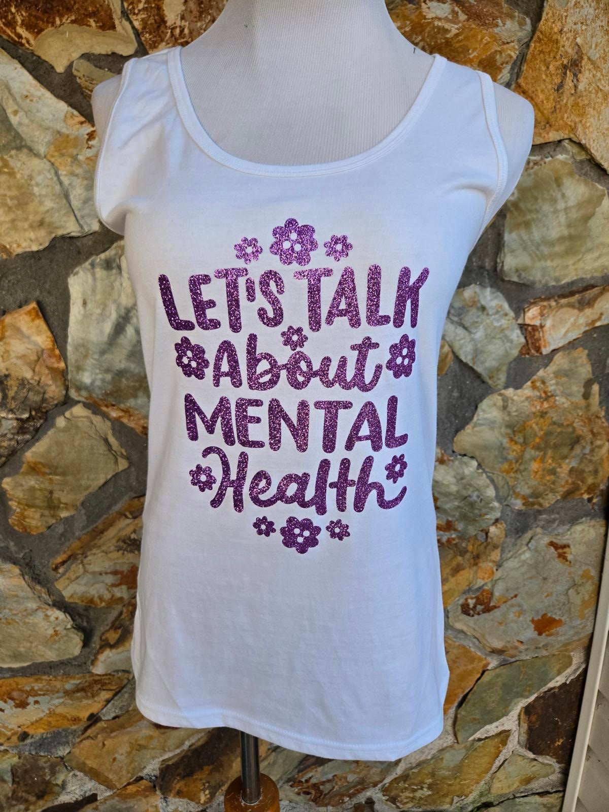 Let's Talk About Mental Health Graphic Tank Top