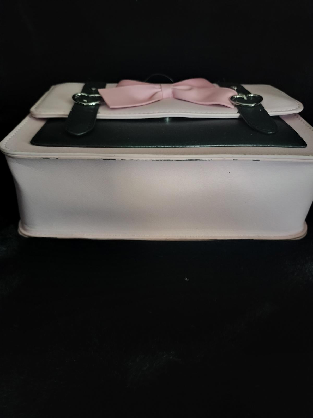 NWT Hot topic pink and black kawaii pastel goth satchel handbag