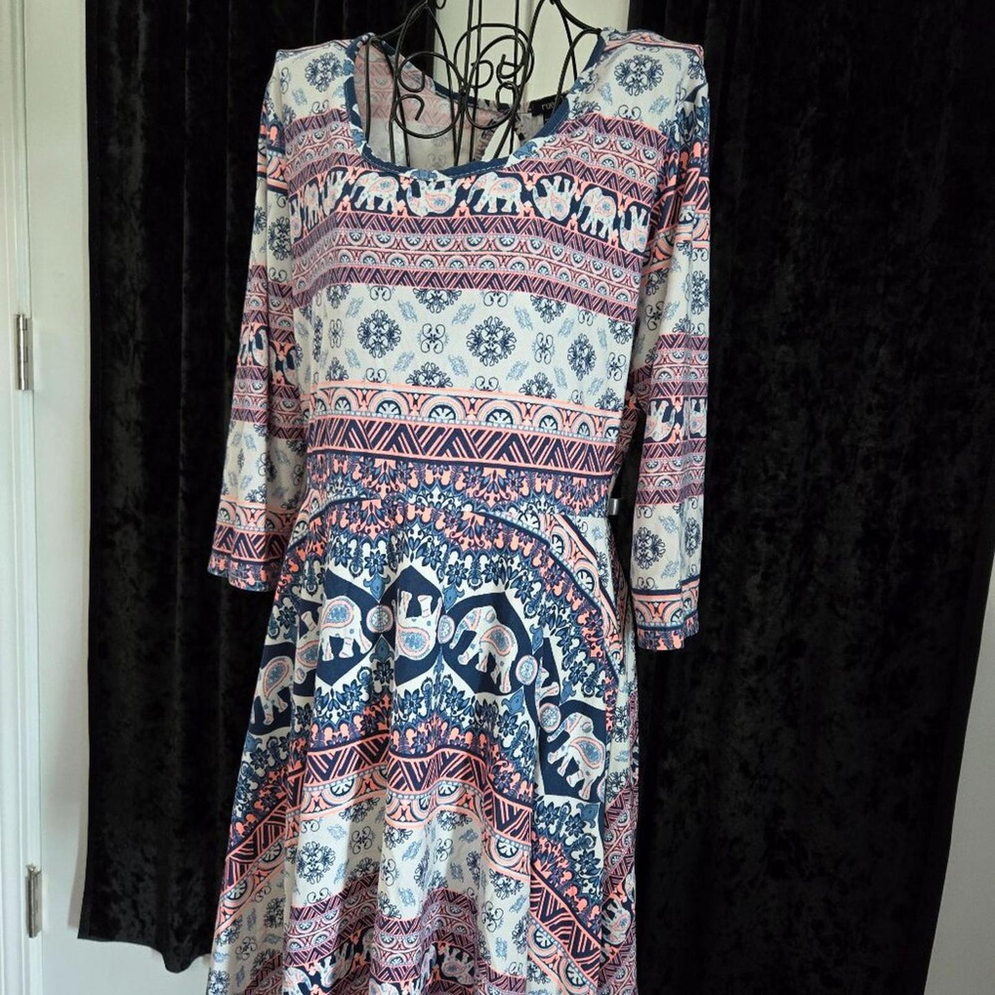 Rue 21 elephant boho print dress