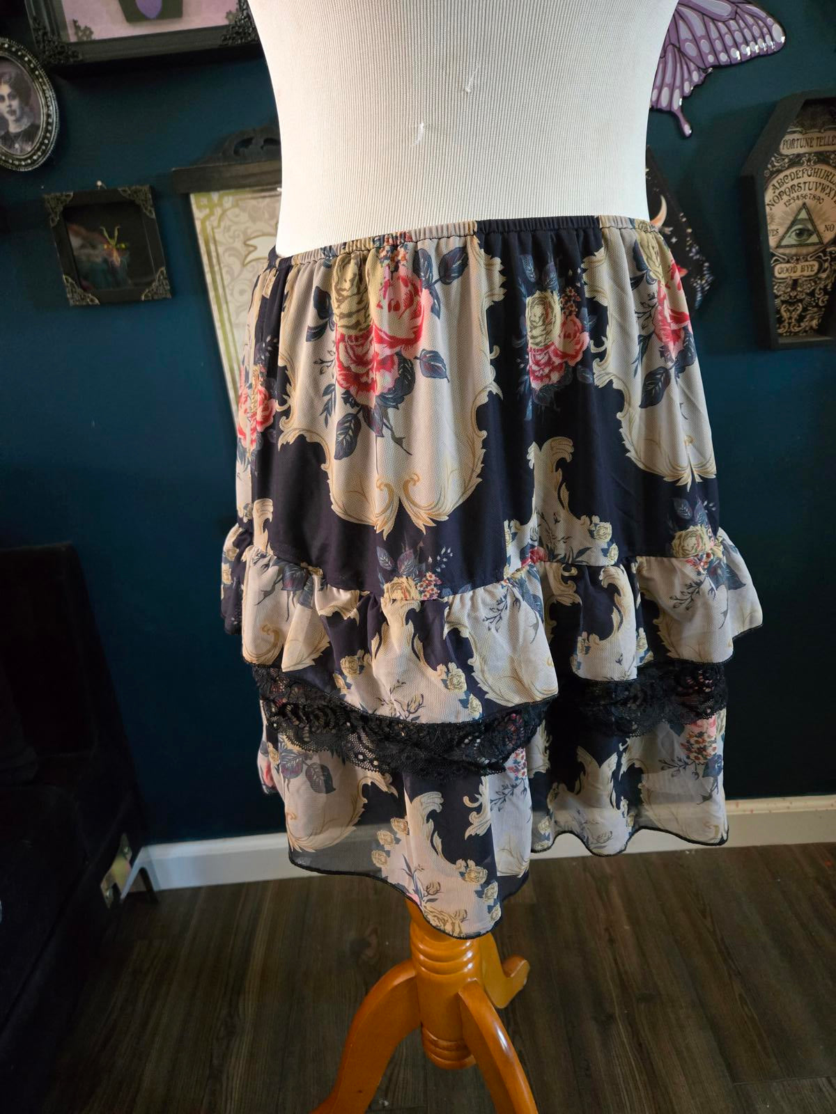 Romantic victorian ruffle skirt