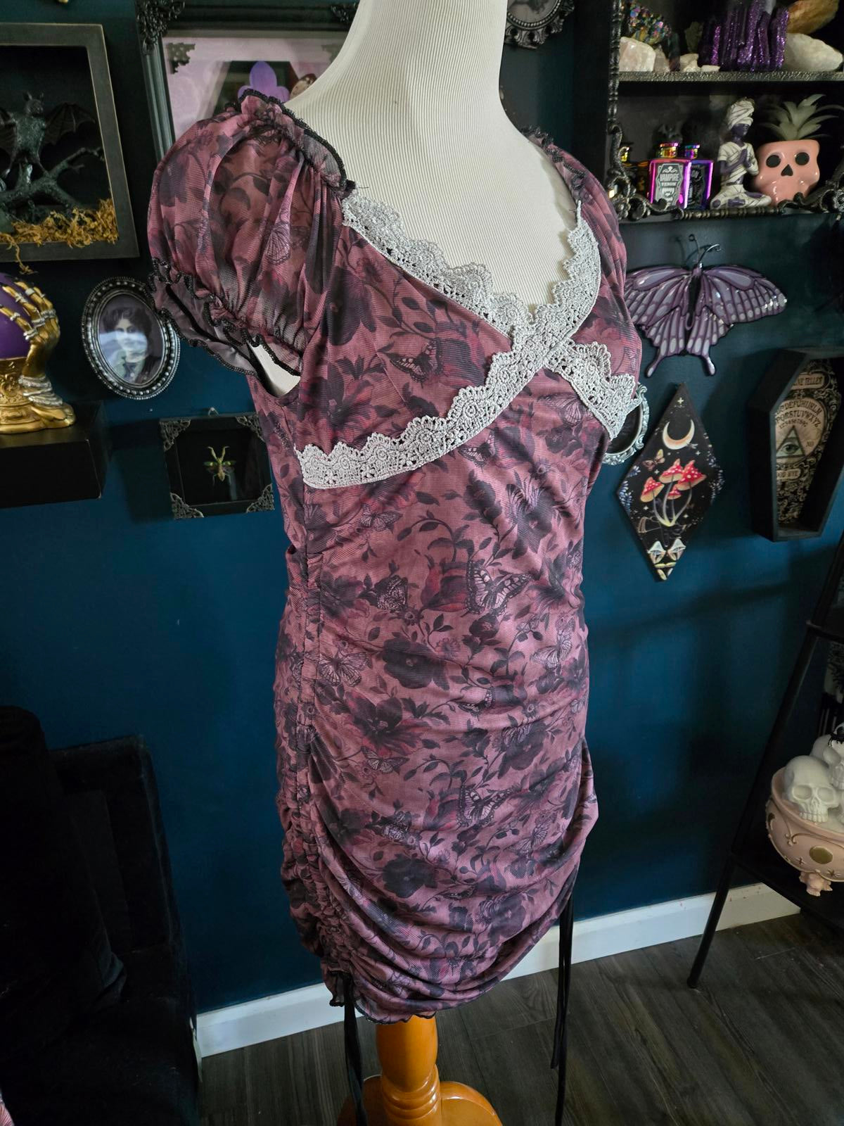Lacy whimsigoth mini dress