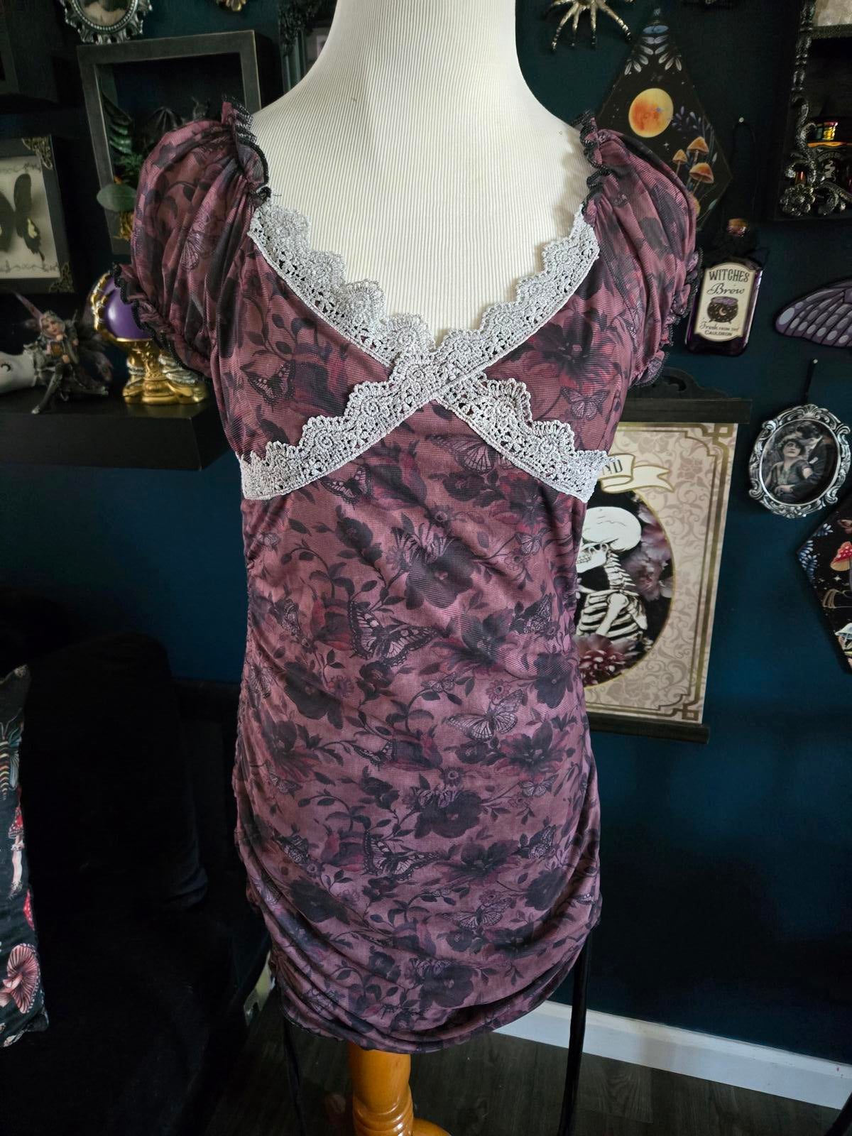 Lacy whimsigoth mini dress