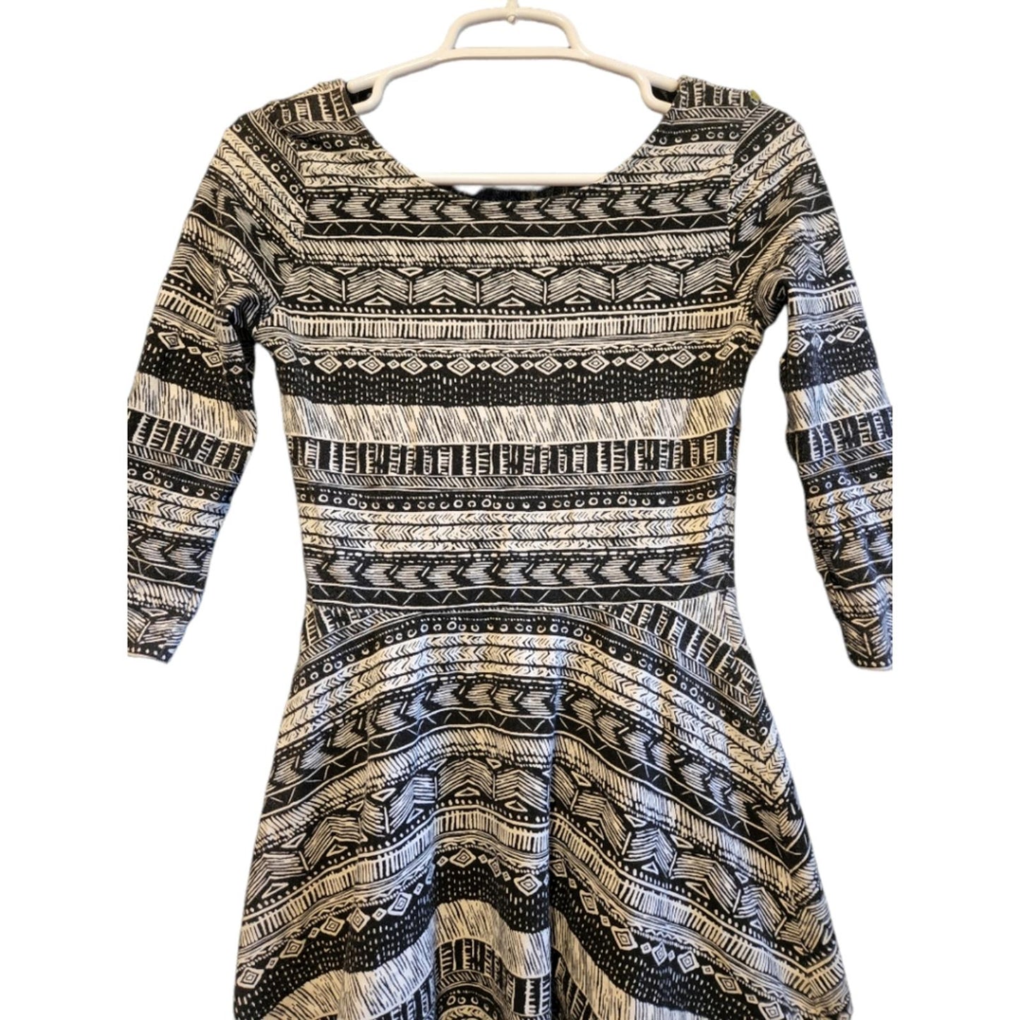 Forever 21 fit and flare geometric print dress
