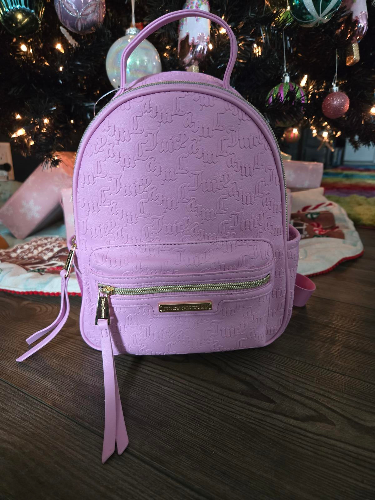 NWT Juicy couture pink backpack purse