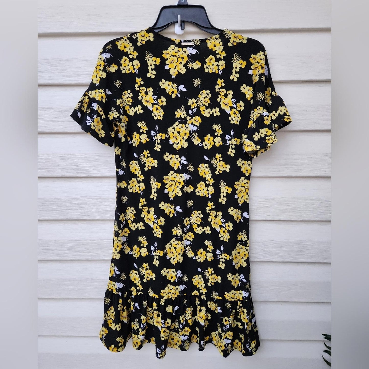 MICHAEL Michael Kors yellow black floral sundress