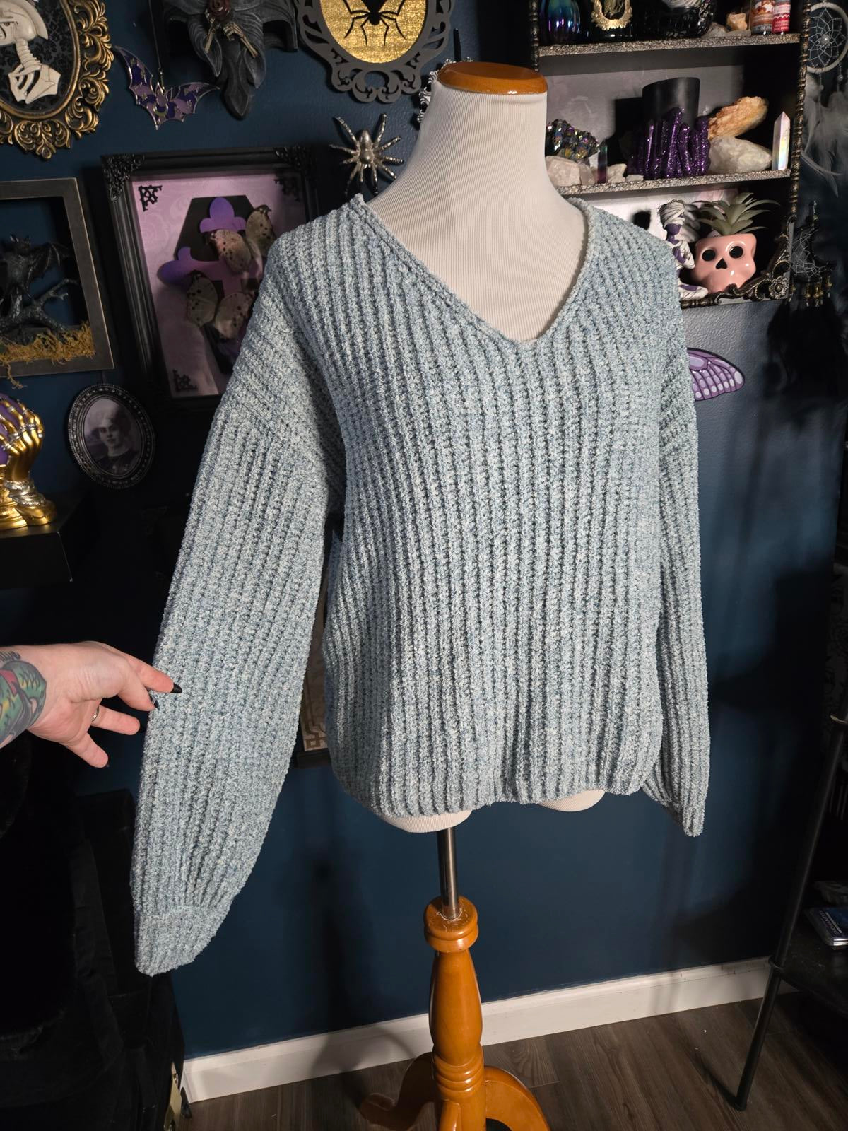 Cozy super soft light blue sweater