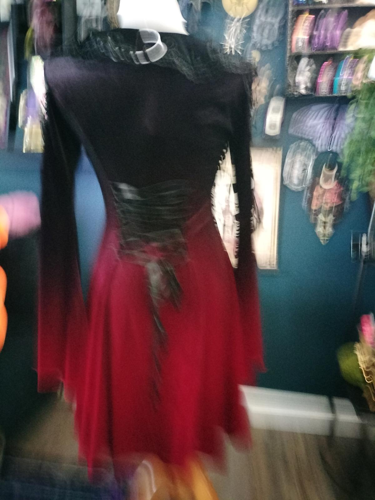 Punk Rave New ombre velvet gothic dress with lace collar