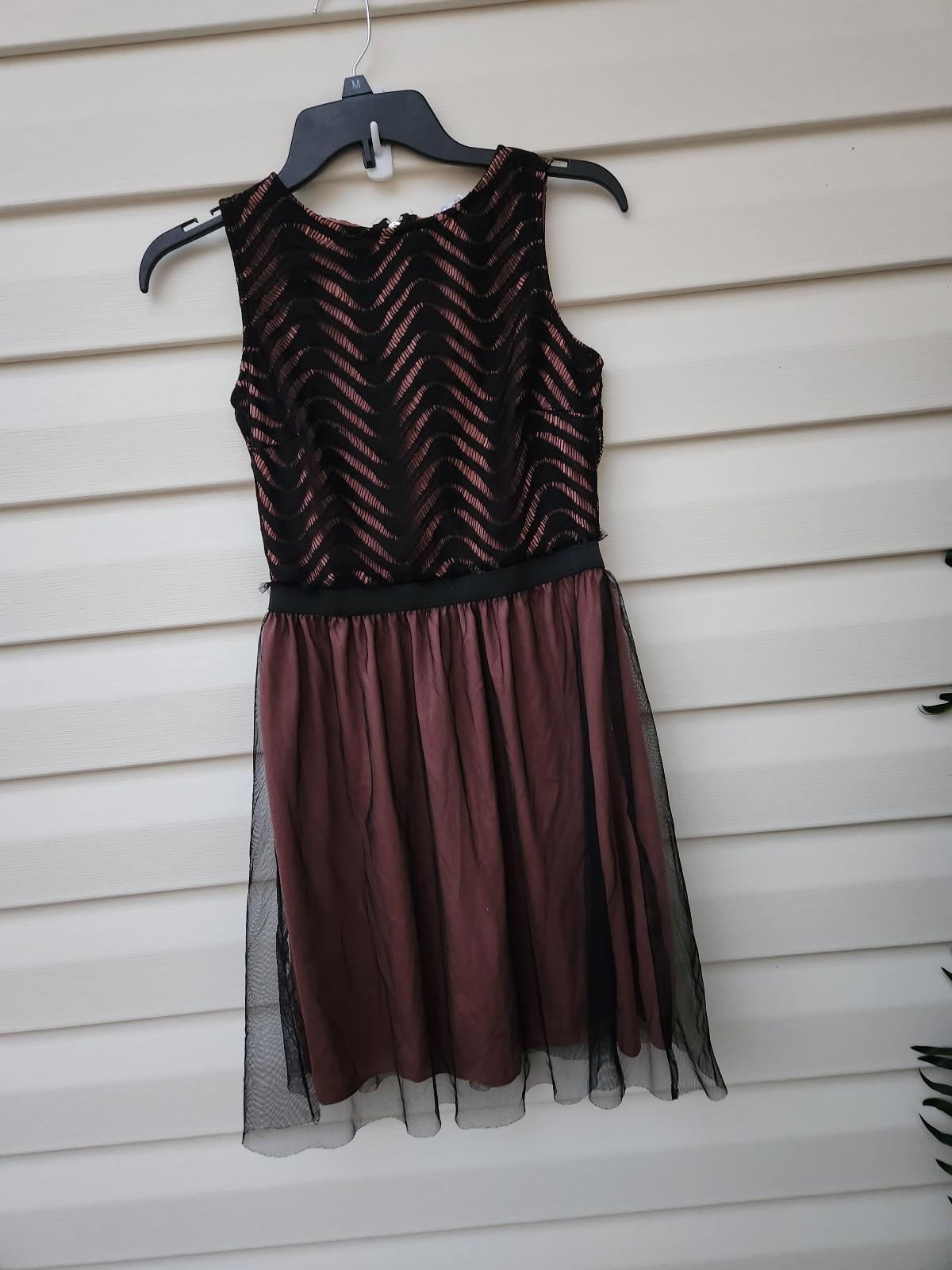 Speechless black and mauve lace juniors dress