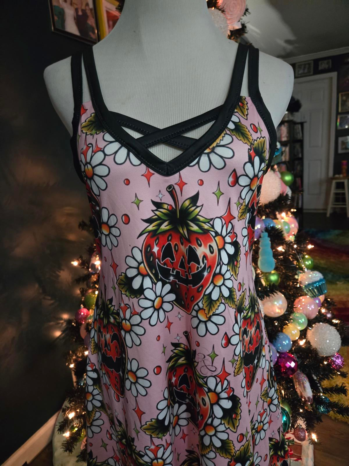 Strawberry Jacko lantern summer dress