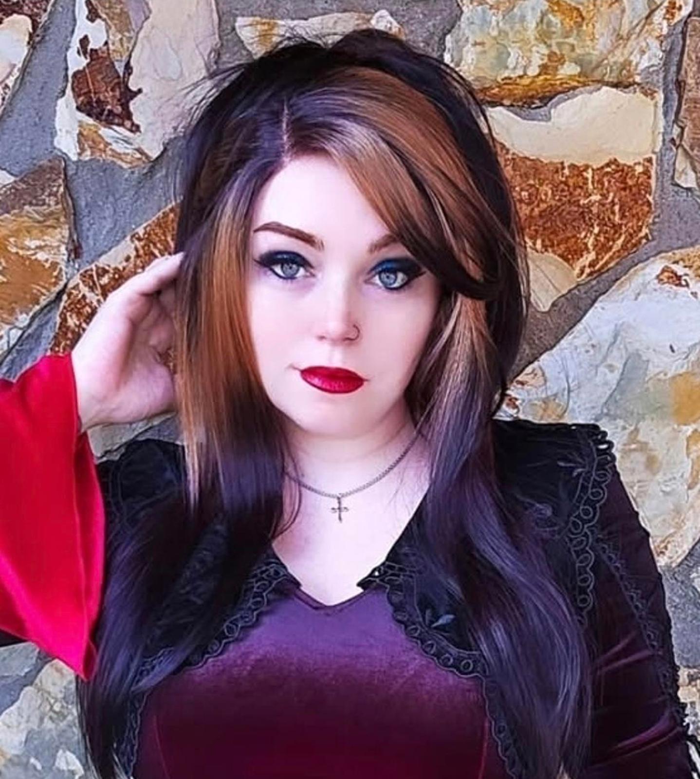 Black and brown ombre straight lace front wig