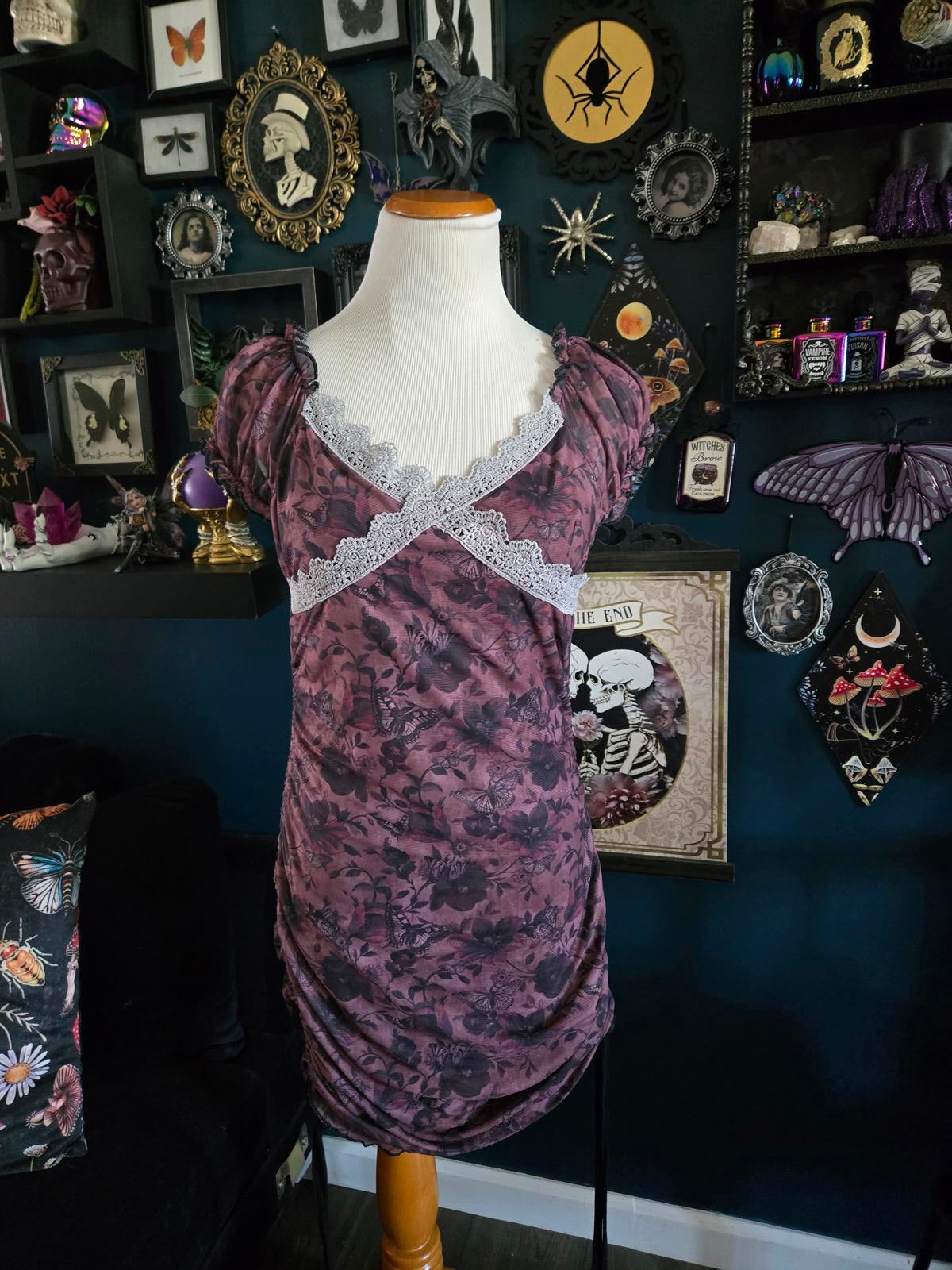 Lacy whimsigoth mini dress