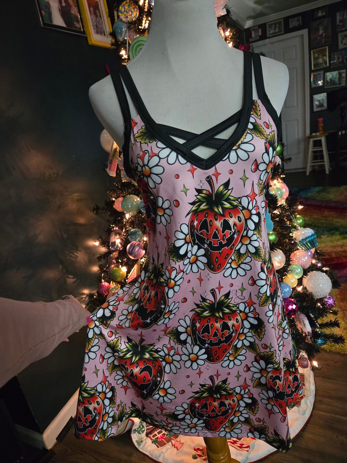 Strawberry Jacko lantern summer dress