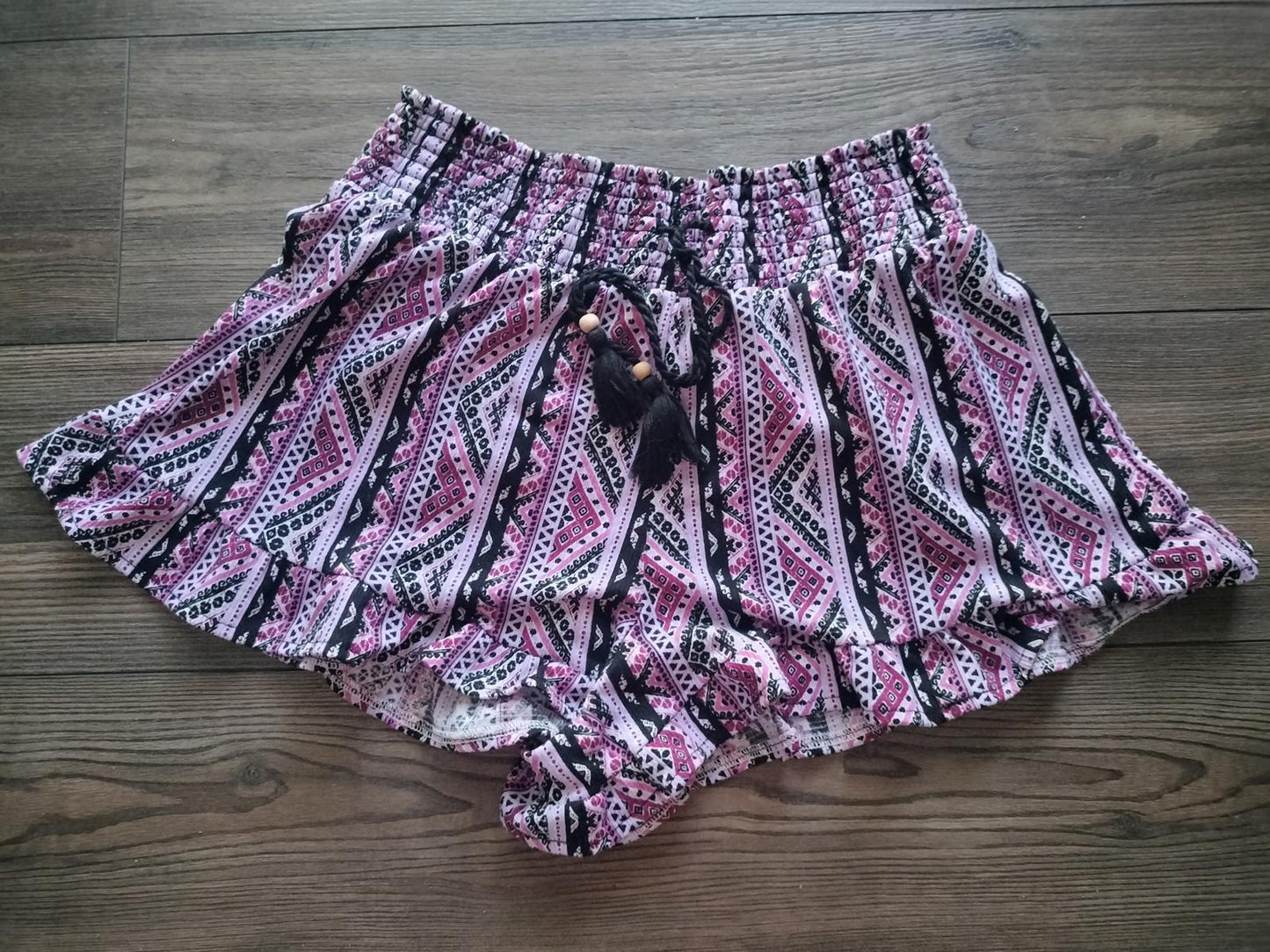 Boho print casual shorts