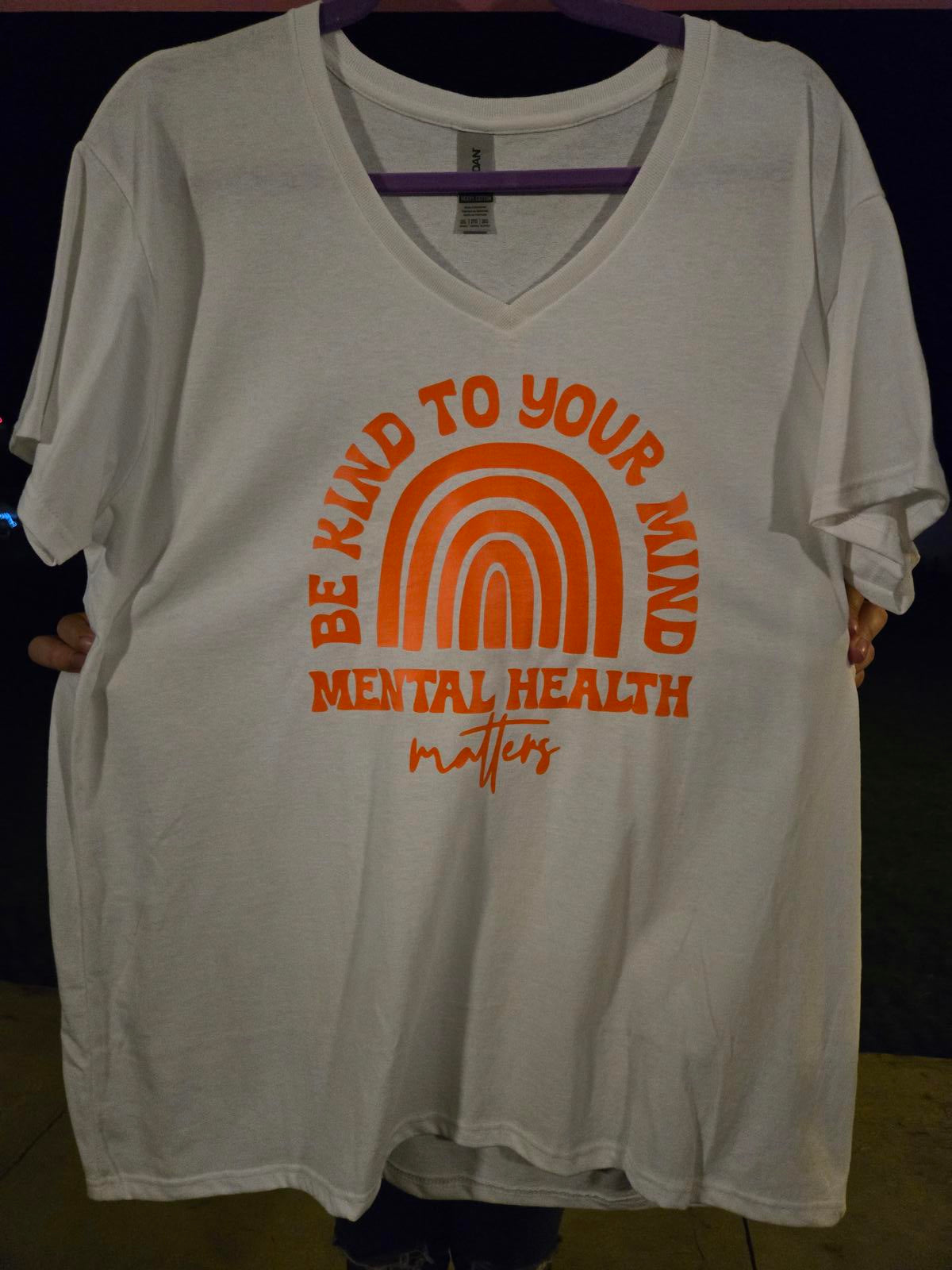 Be kind to your mind mental health t shirt 2xl