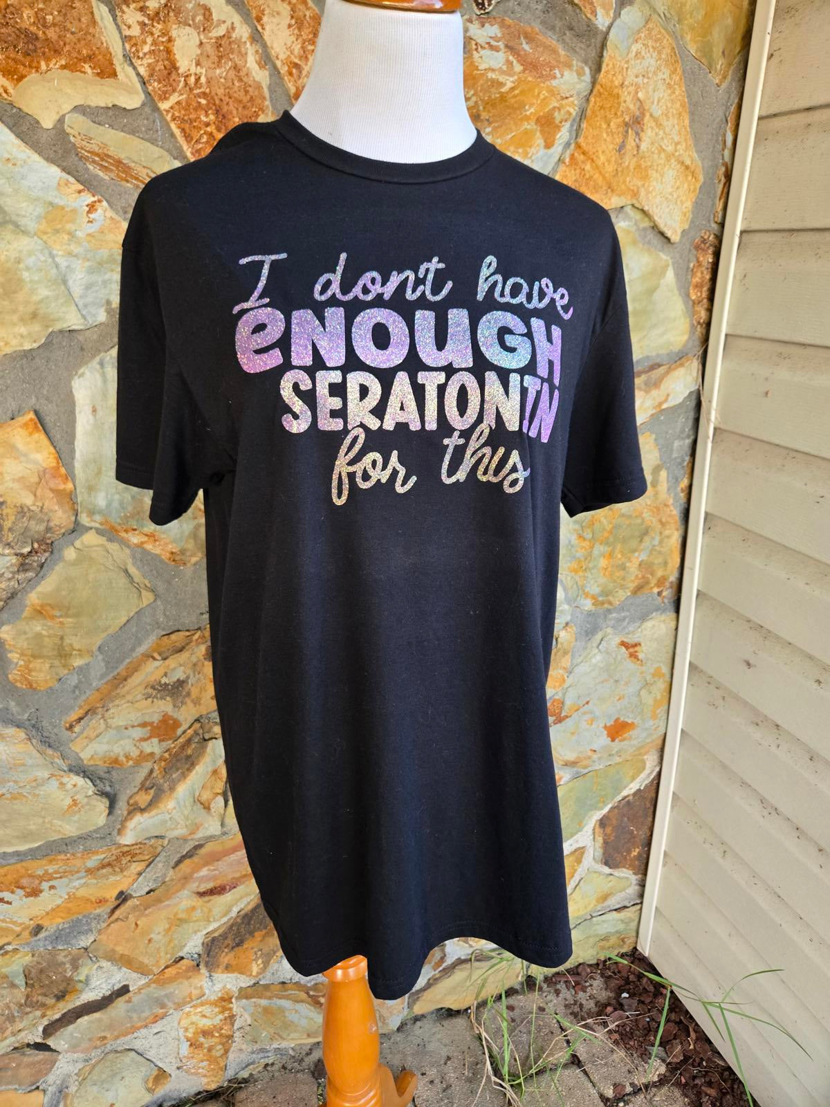 Mental Health Graphic Tee - 'I Don't Have Enough Serotonin For This'