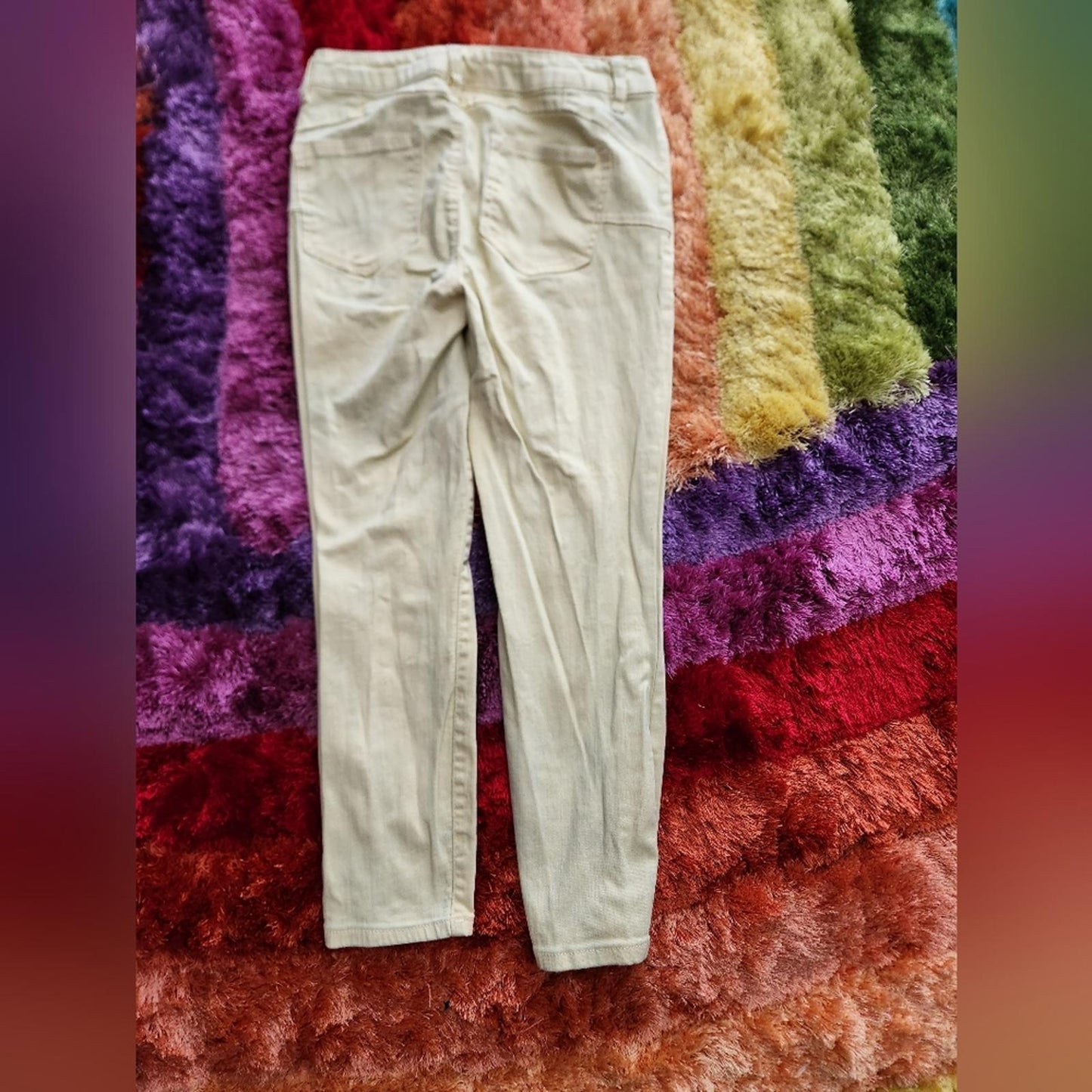 Copper key light yellow skinny jeans