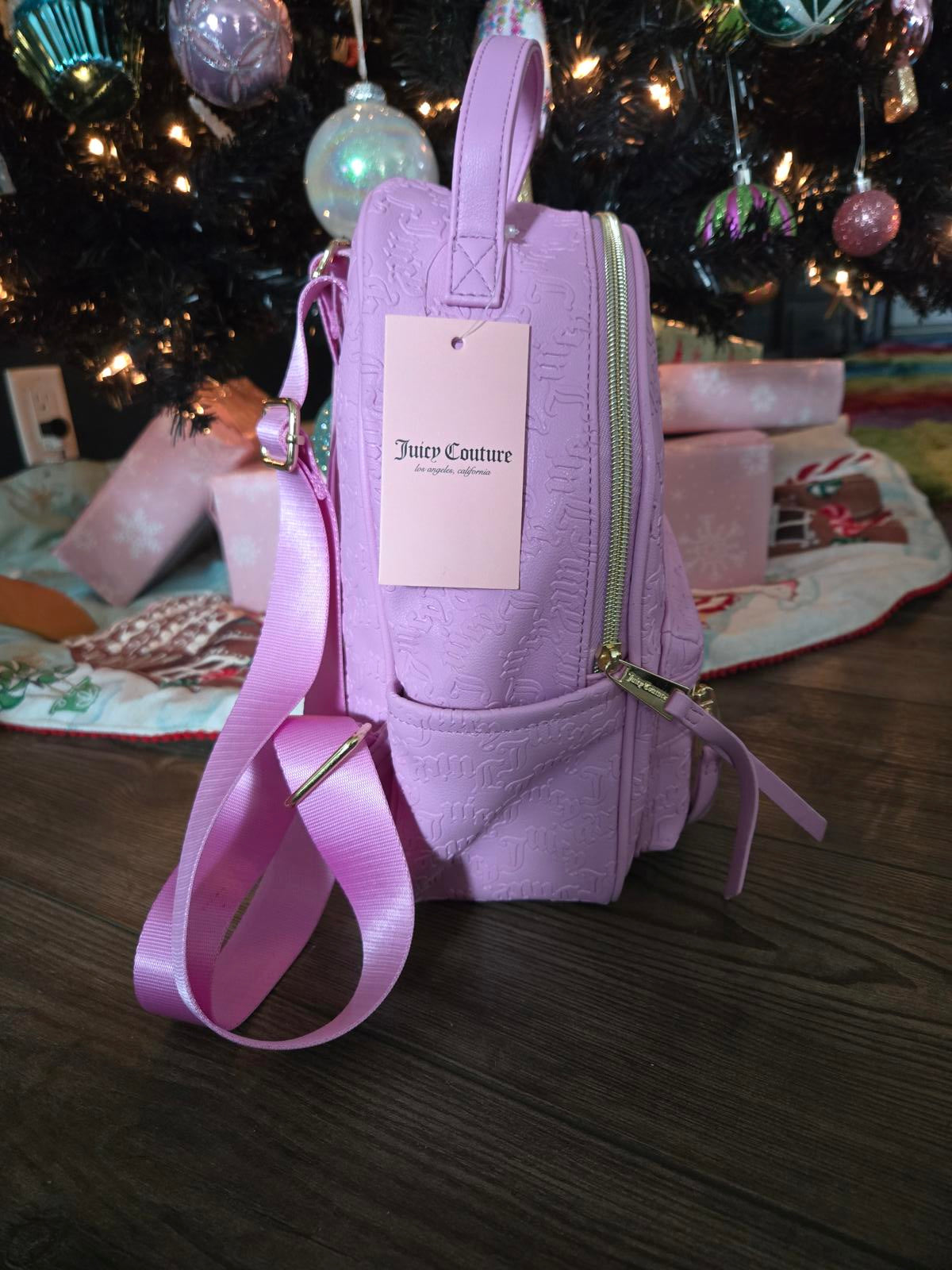 NWT Juicy couture pink backpack purse