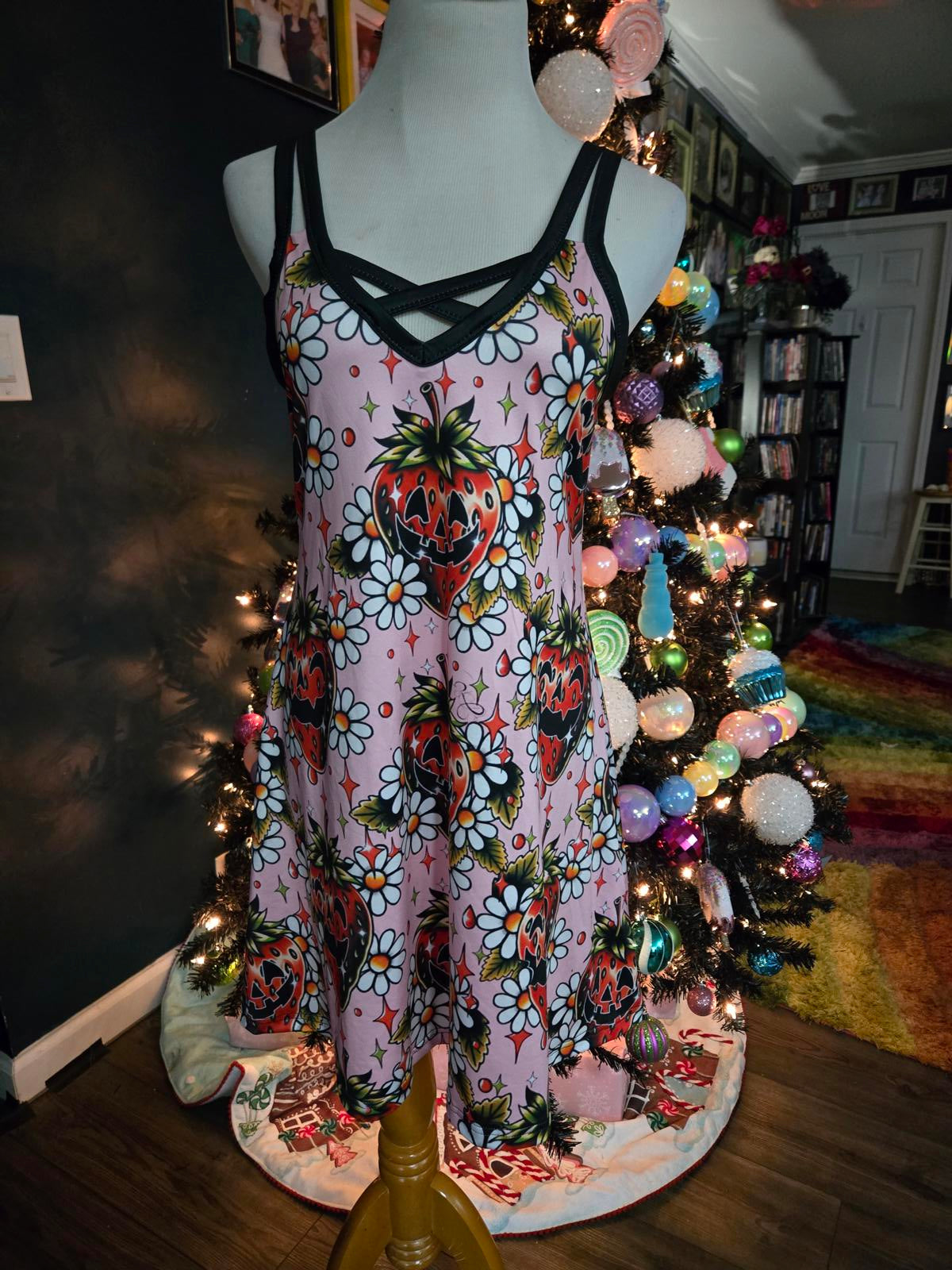 Strawberry Jacko lantern summer dress