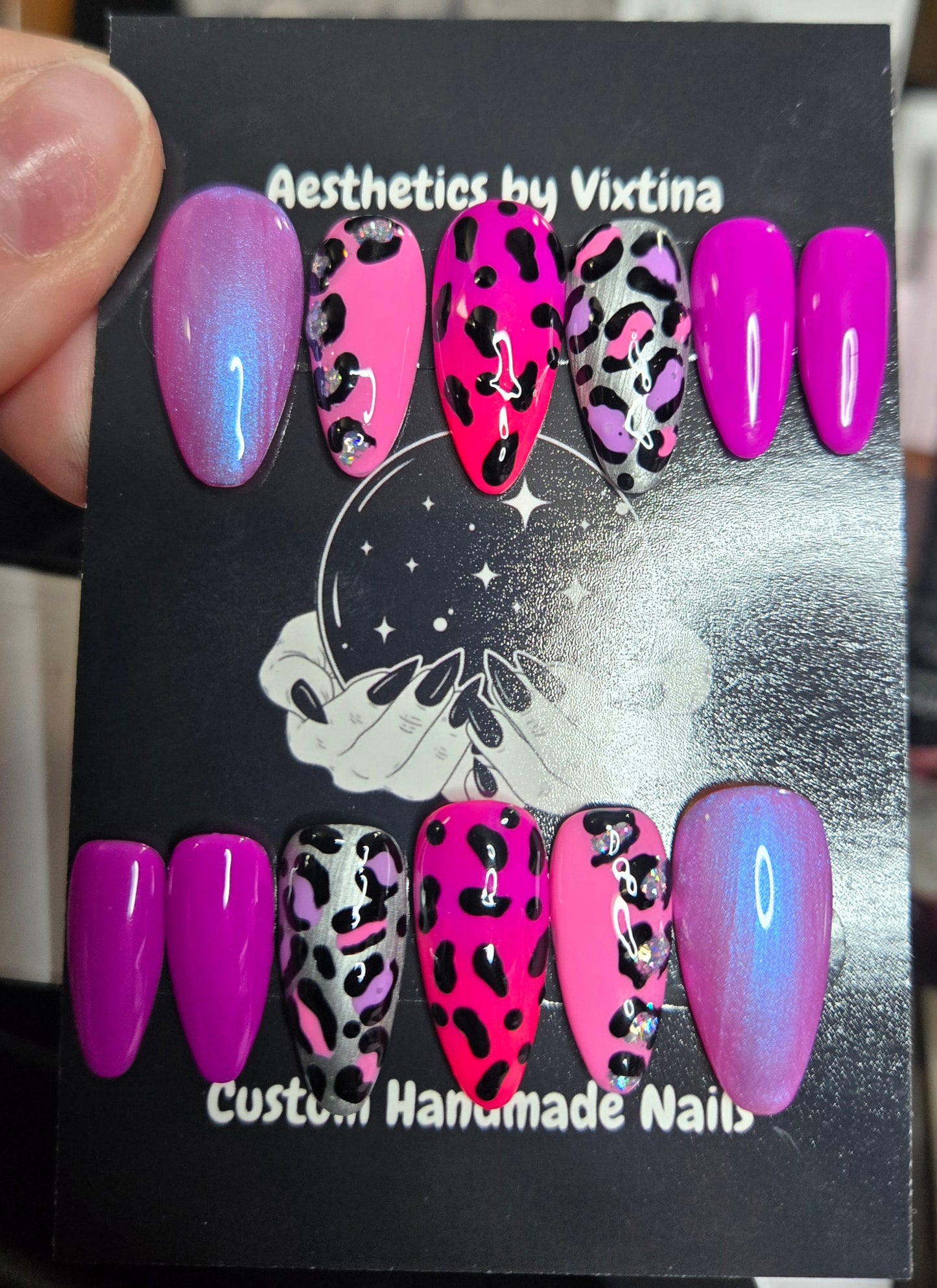 Lisa frank baddie handmade nails
