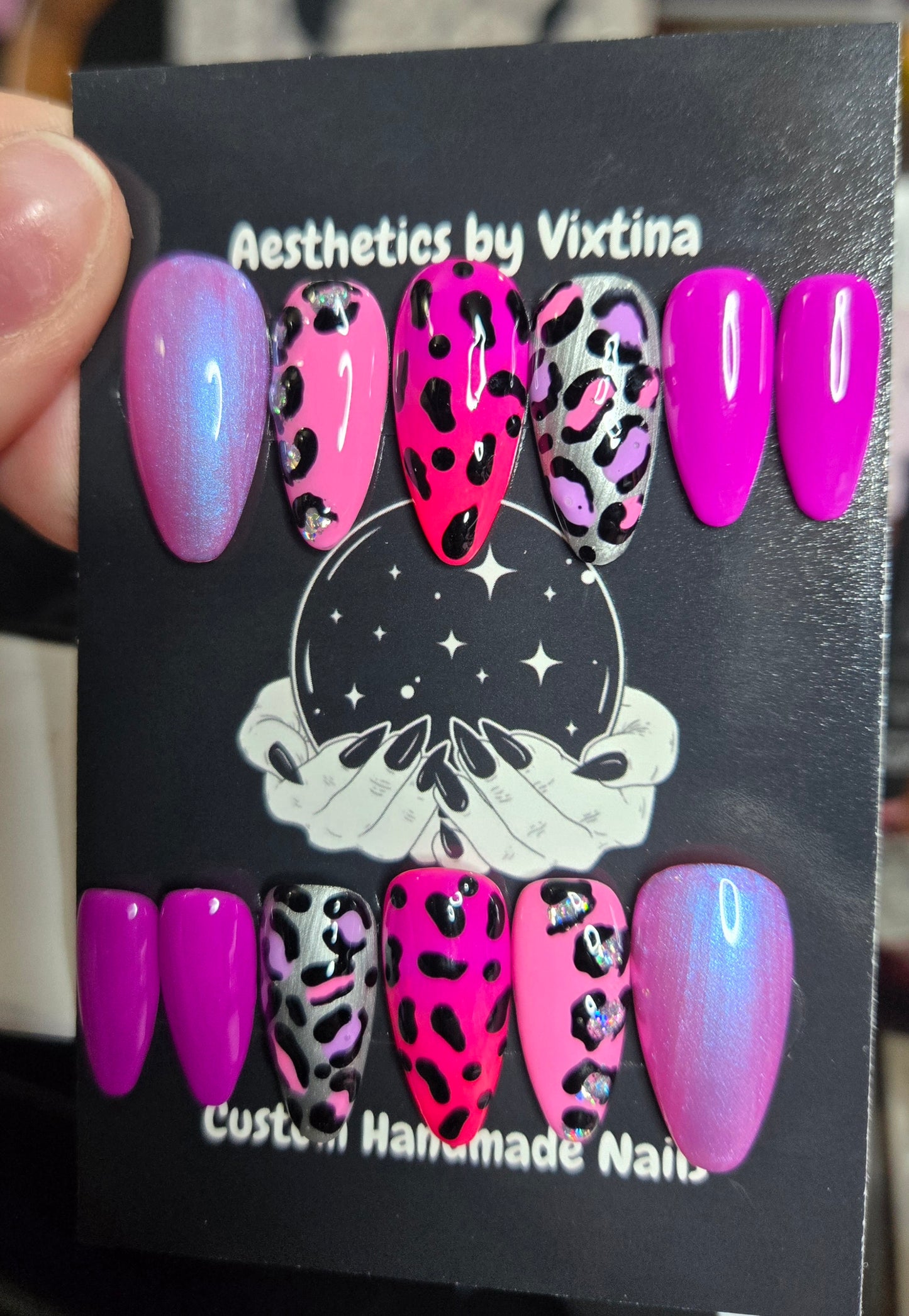 Lisa frank baddie handmade nails