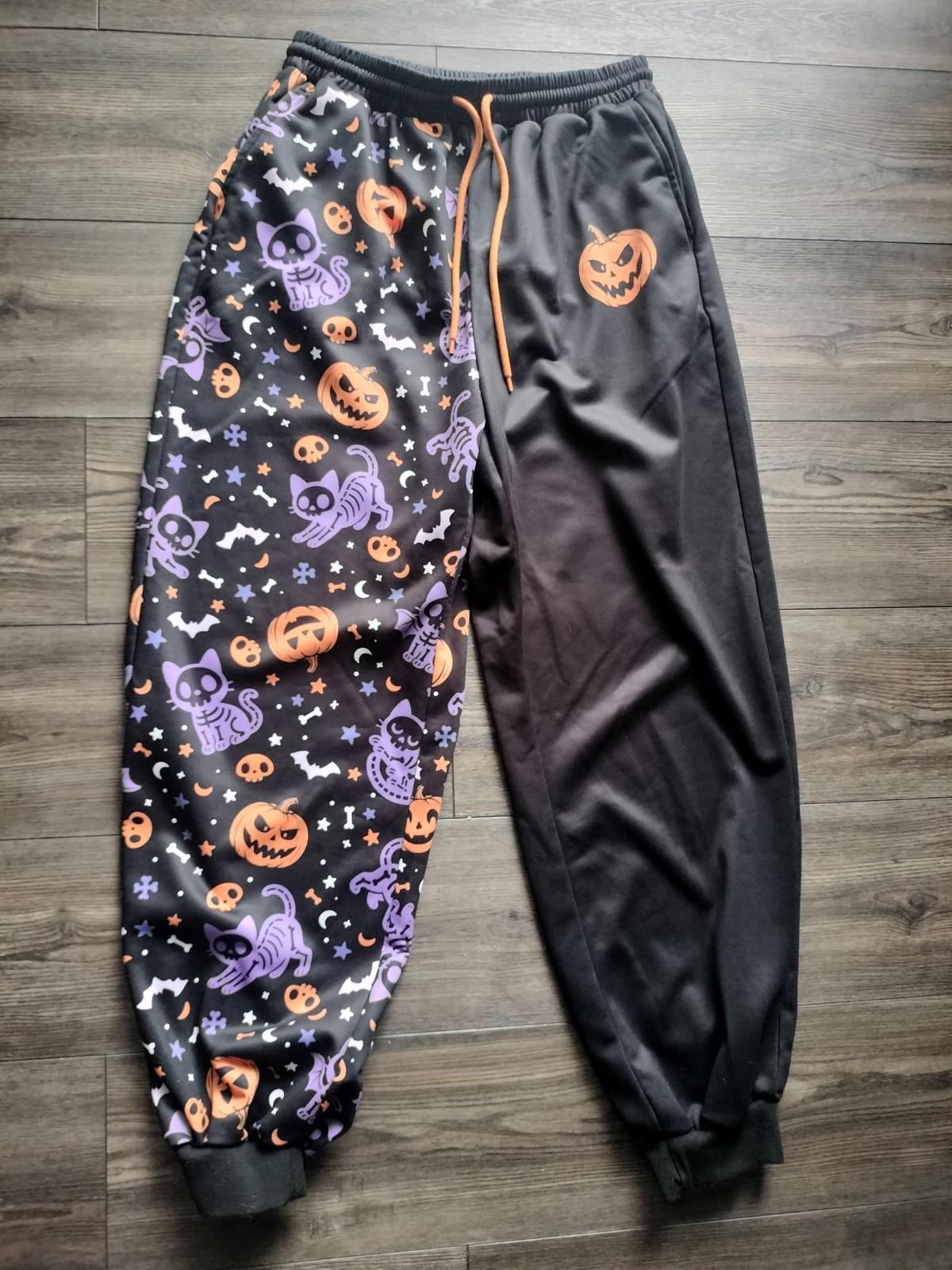 Halloween print sweatpants joggers