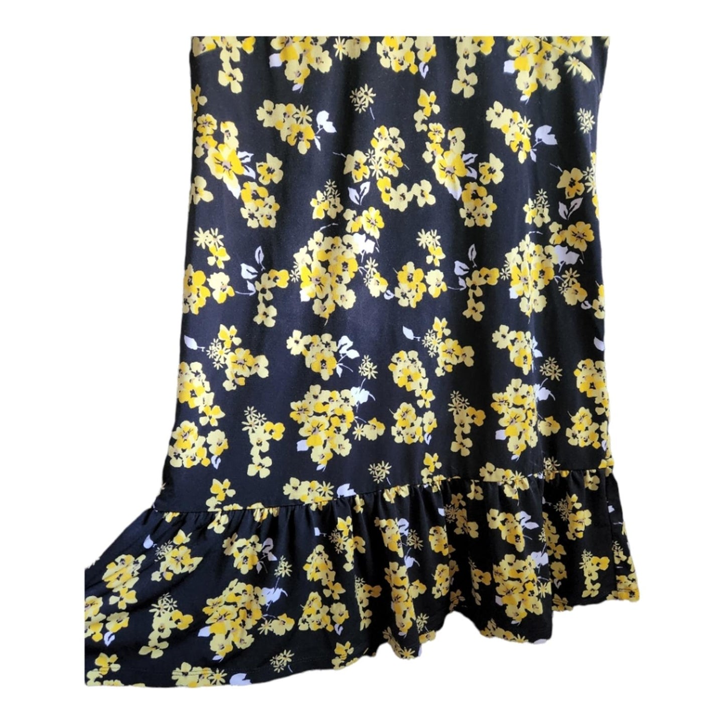 MICHAEL Michael Kors yellow black floral sundress