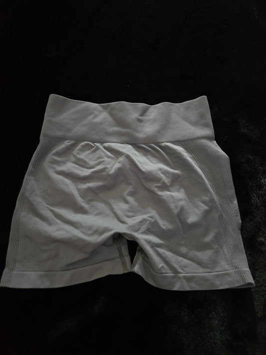 Grey scrunch butt activewear shorts
