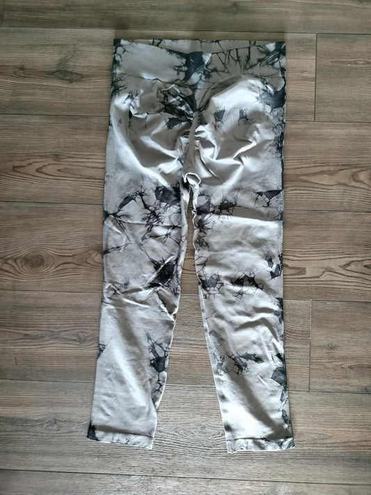 Grey marble activewear leggings