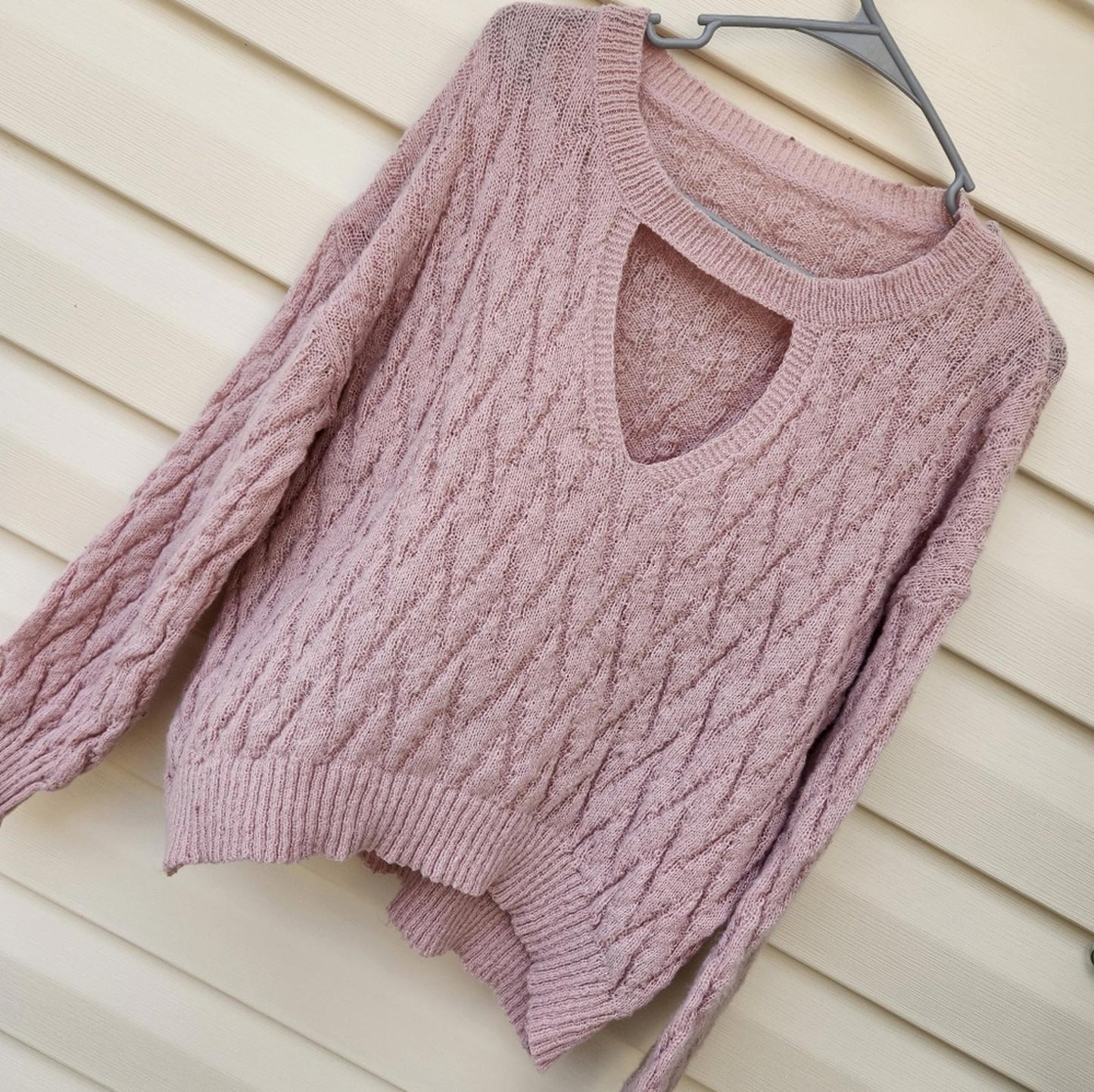 Super cozy blush pink sweater 💖 plus size