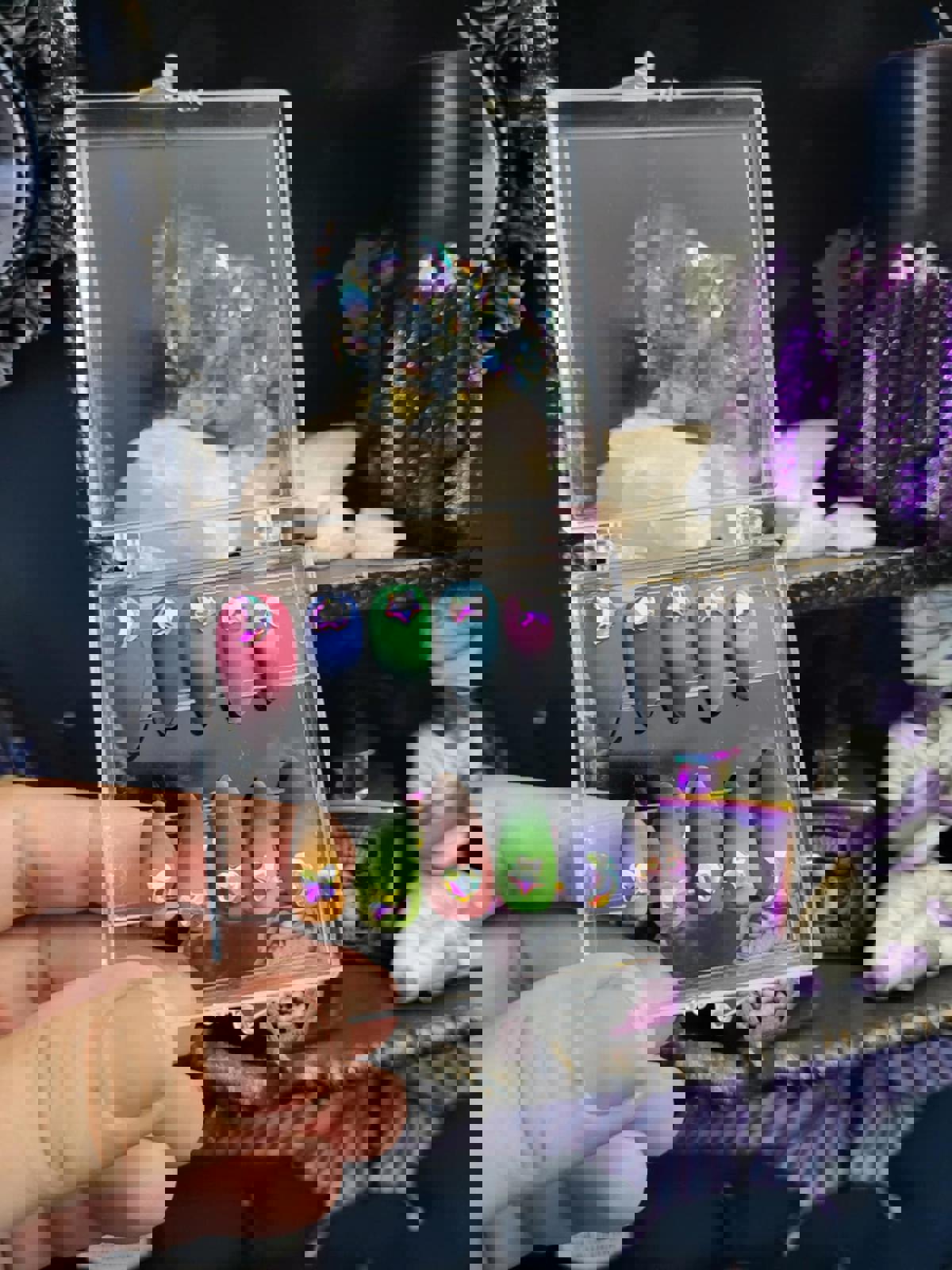 Matte ombre rainbow press on nails custom made