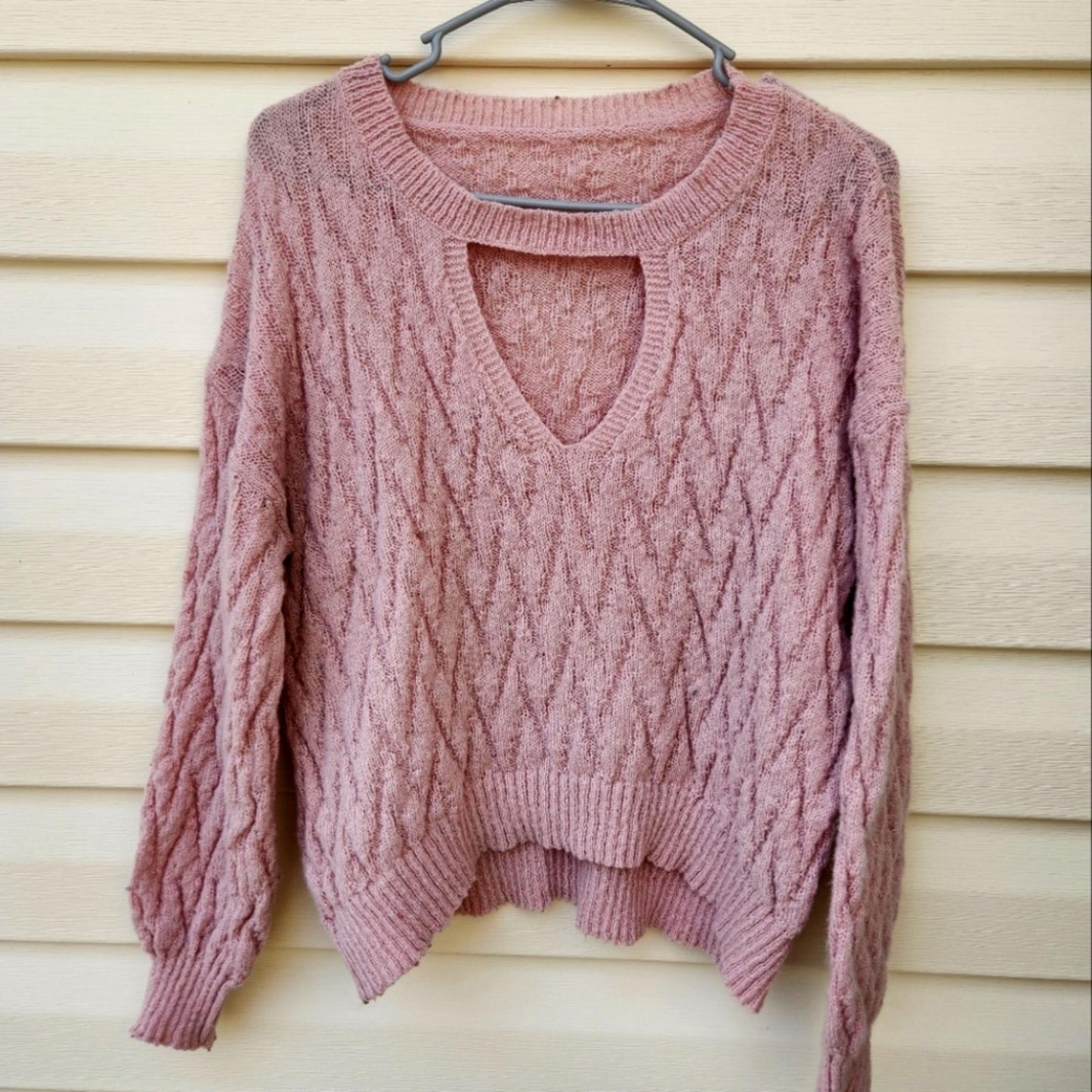 Super cozy blush pink sweater 💖 plus size