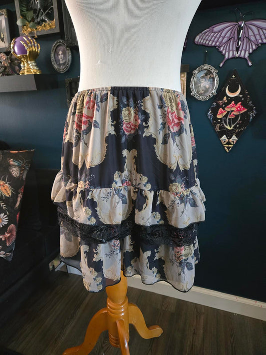 Romantic victorian ruffle skirt