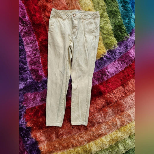 Copper key light yellow skinny jeans