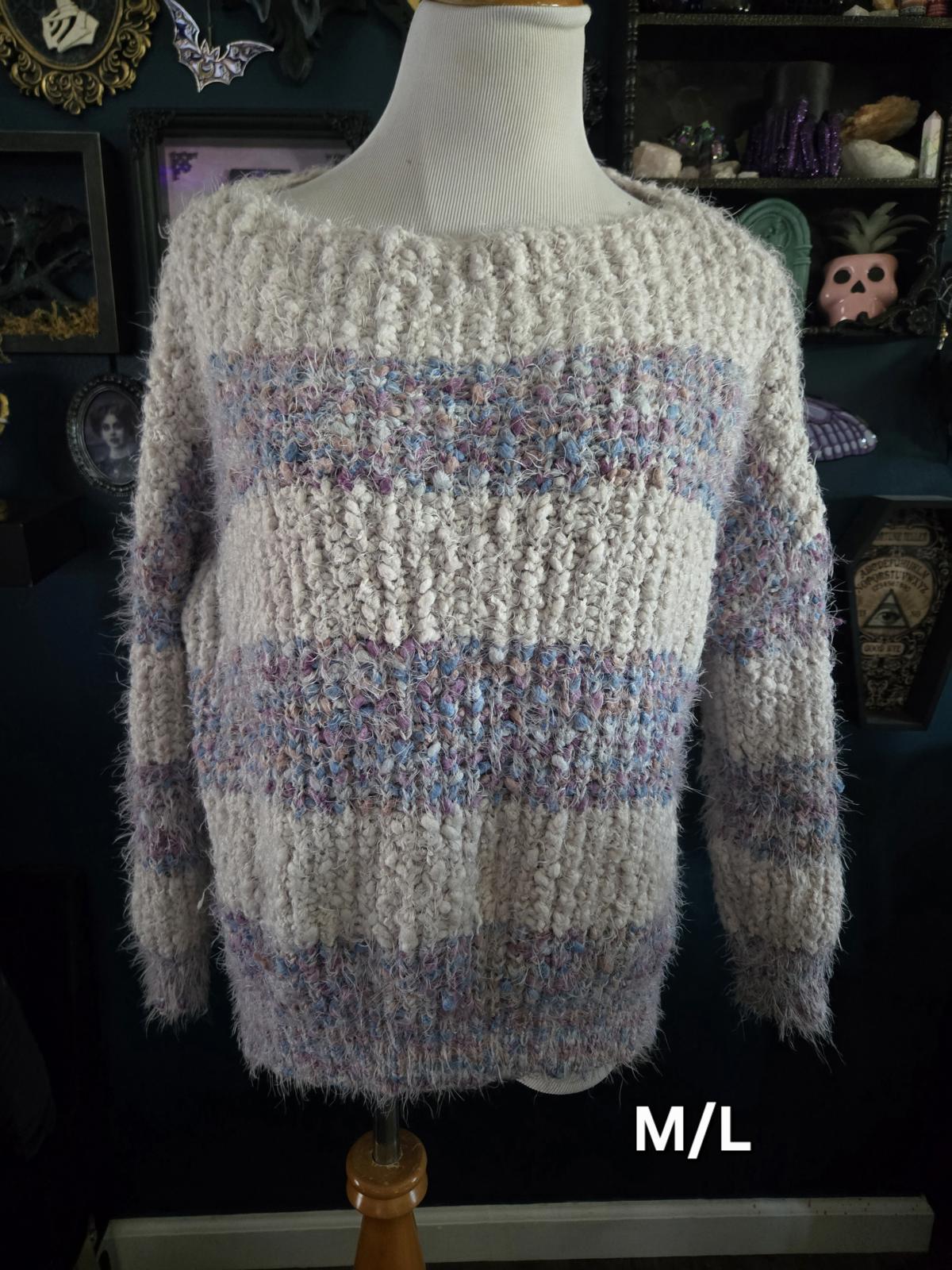 Altar'd state cozy marbled eyelash sweater