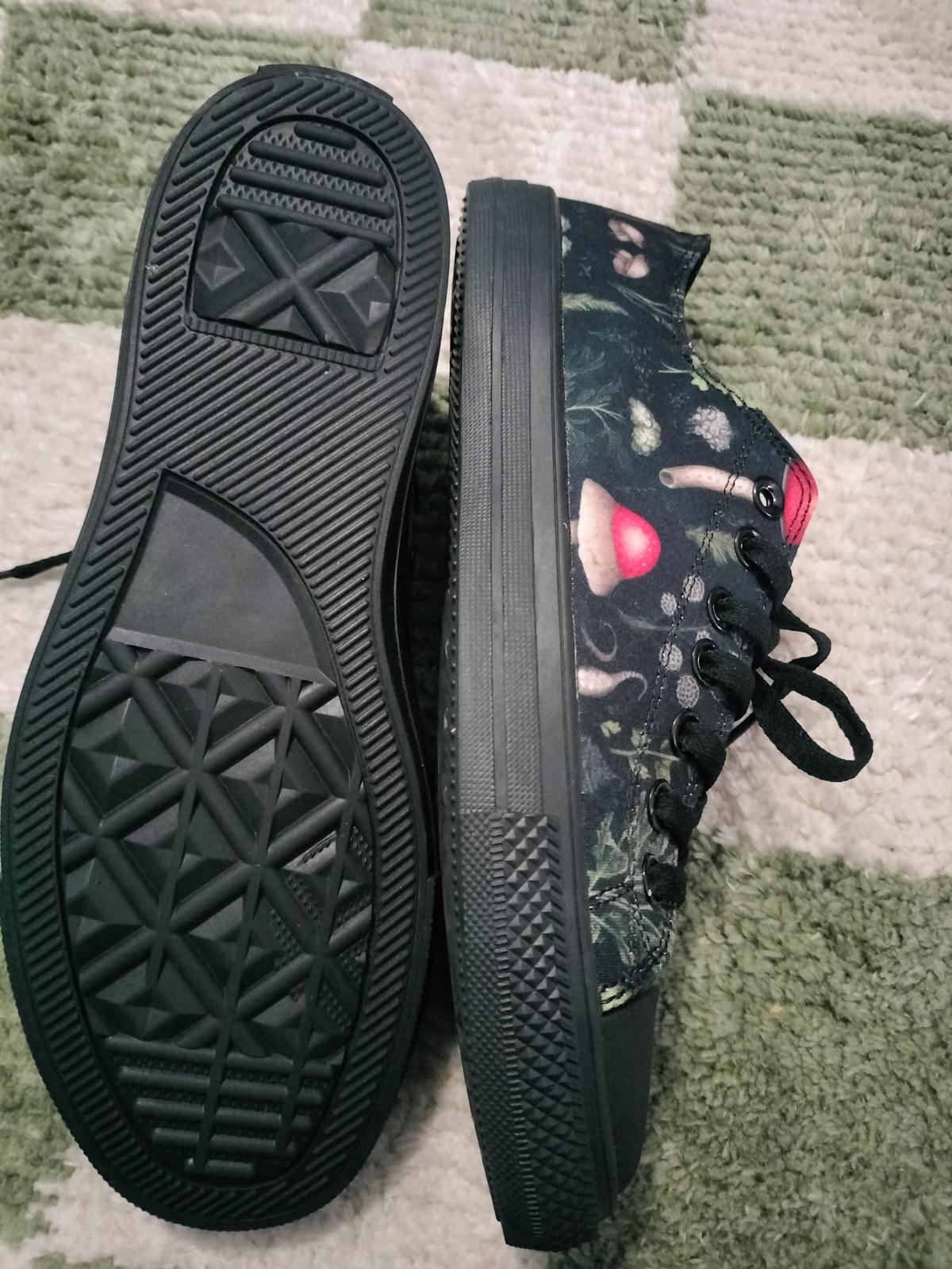 Rogue + Wolf sneakers with Mushrooms and ferns