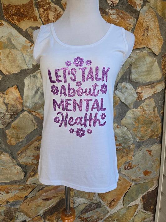 Let's Talk About Mental Health Graphic Tank Top