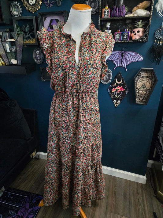 BB Dakota fall floral maxi dress
