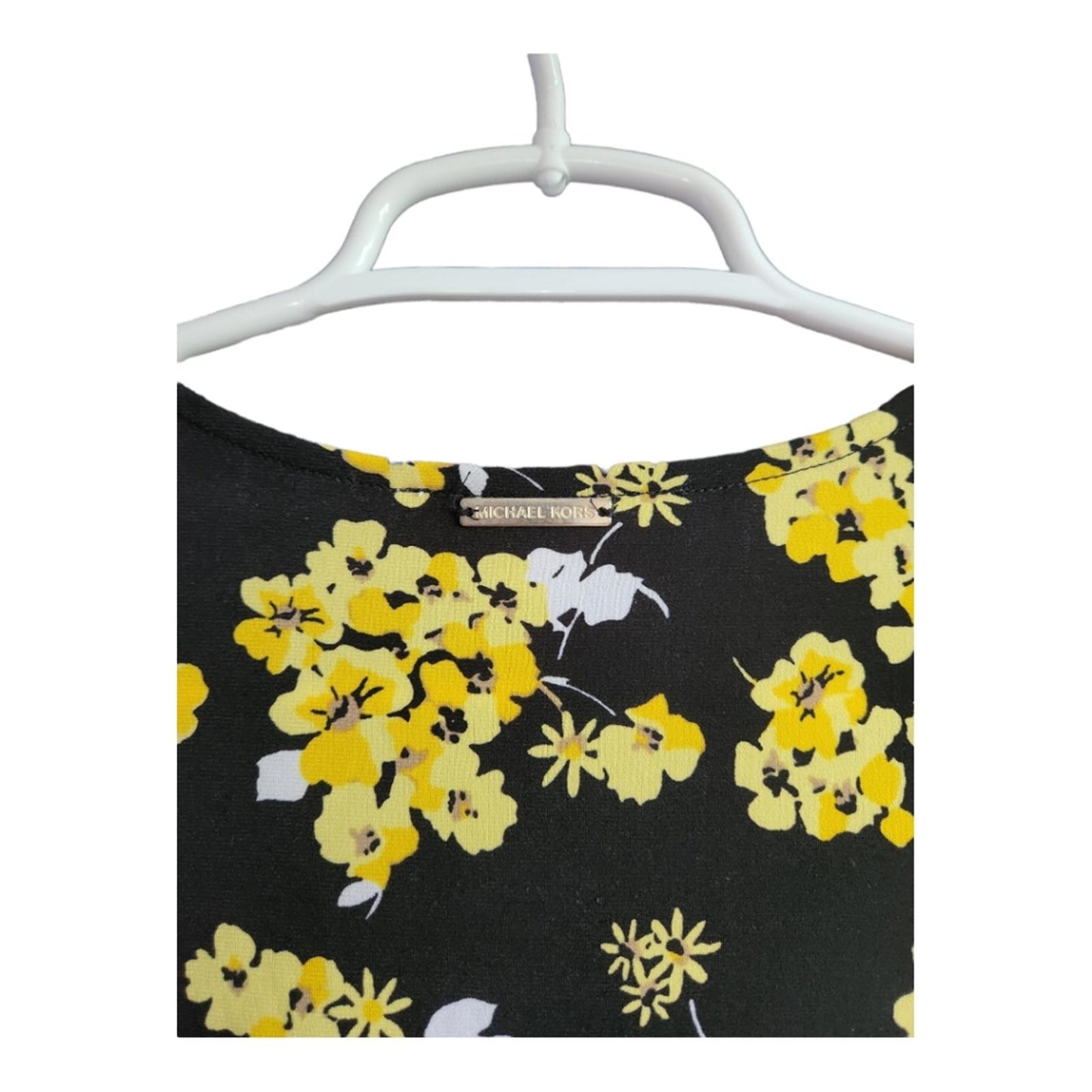 MICHAEL Michael Kors yellow black floral sundress