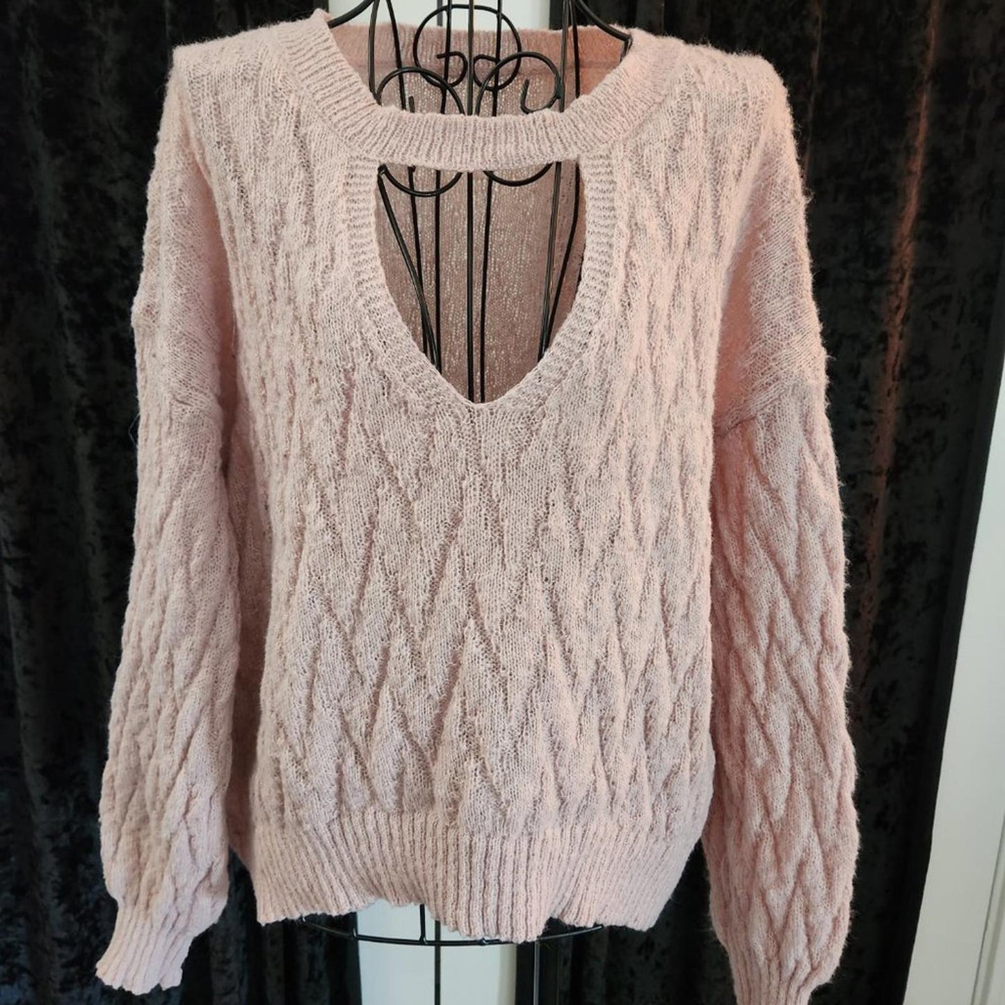 Super cozy blush pink sweater 💖 plus size