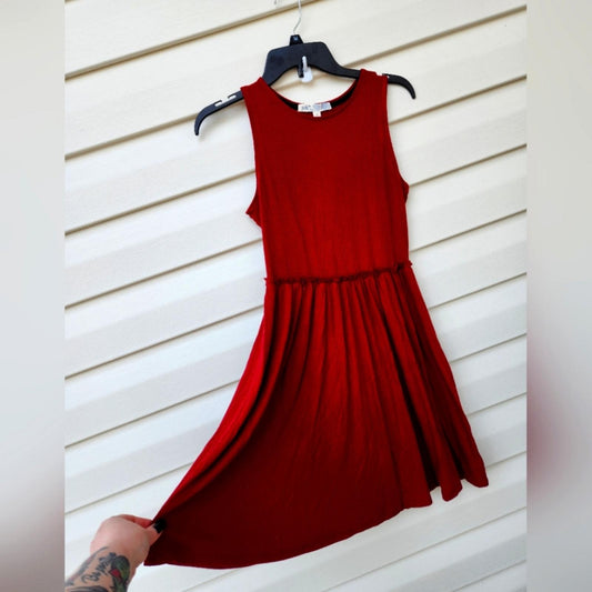 NWT jolt maroon mini skater sleeveless dress