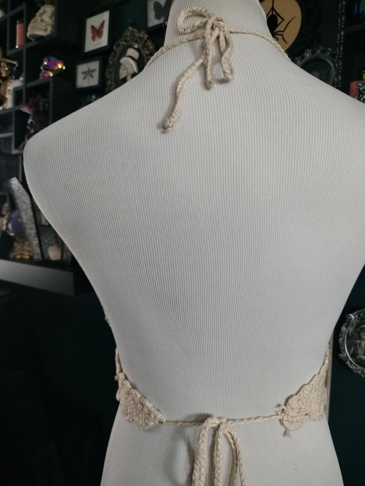 Earthy colors crochet bralette festival